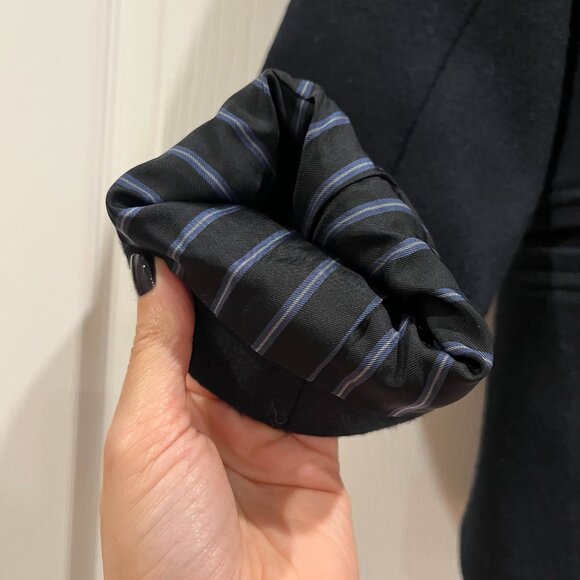 Uniqlo x Ines de la Fressange Paris Navy Wool Blend Peacoat S - Picture 2 of 5